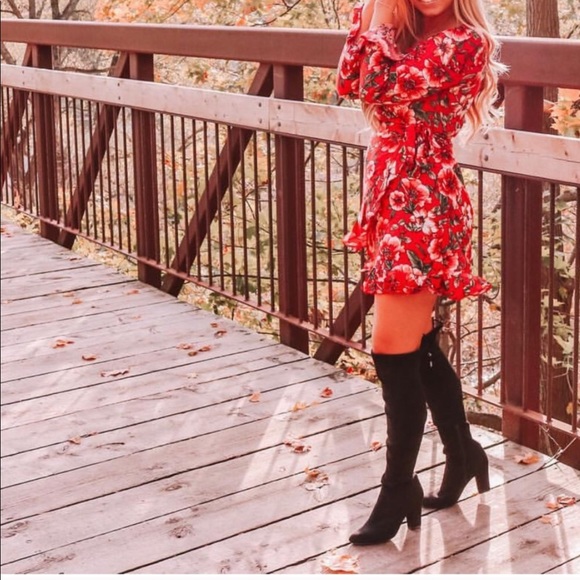Dresses & Skirts - Moody Floral Wrap Dress Dresses & Skirts - Moody Floral Wrap Dress